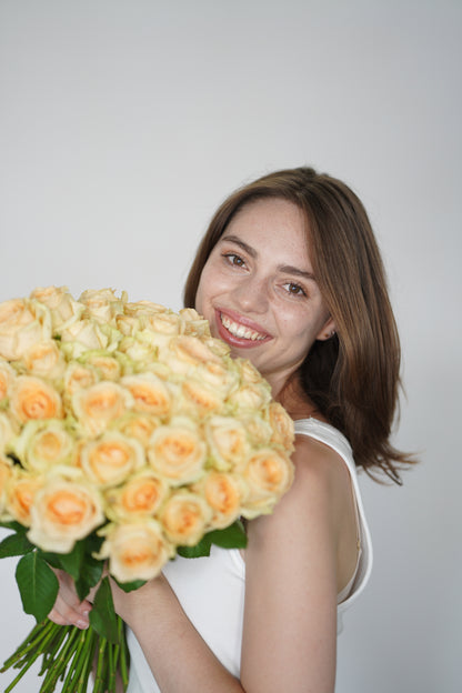 Peach Rose Bouquet