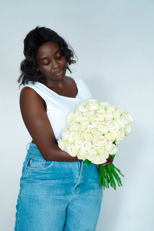 White Rose Bouquet