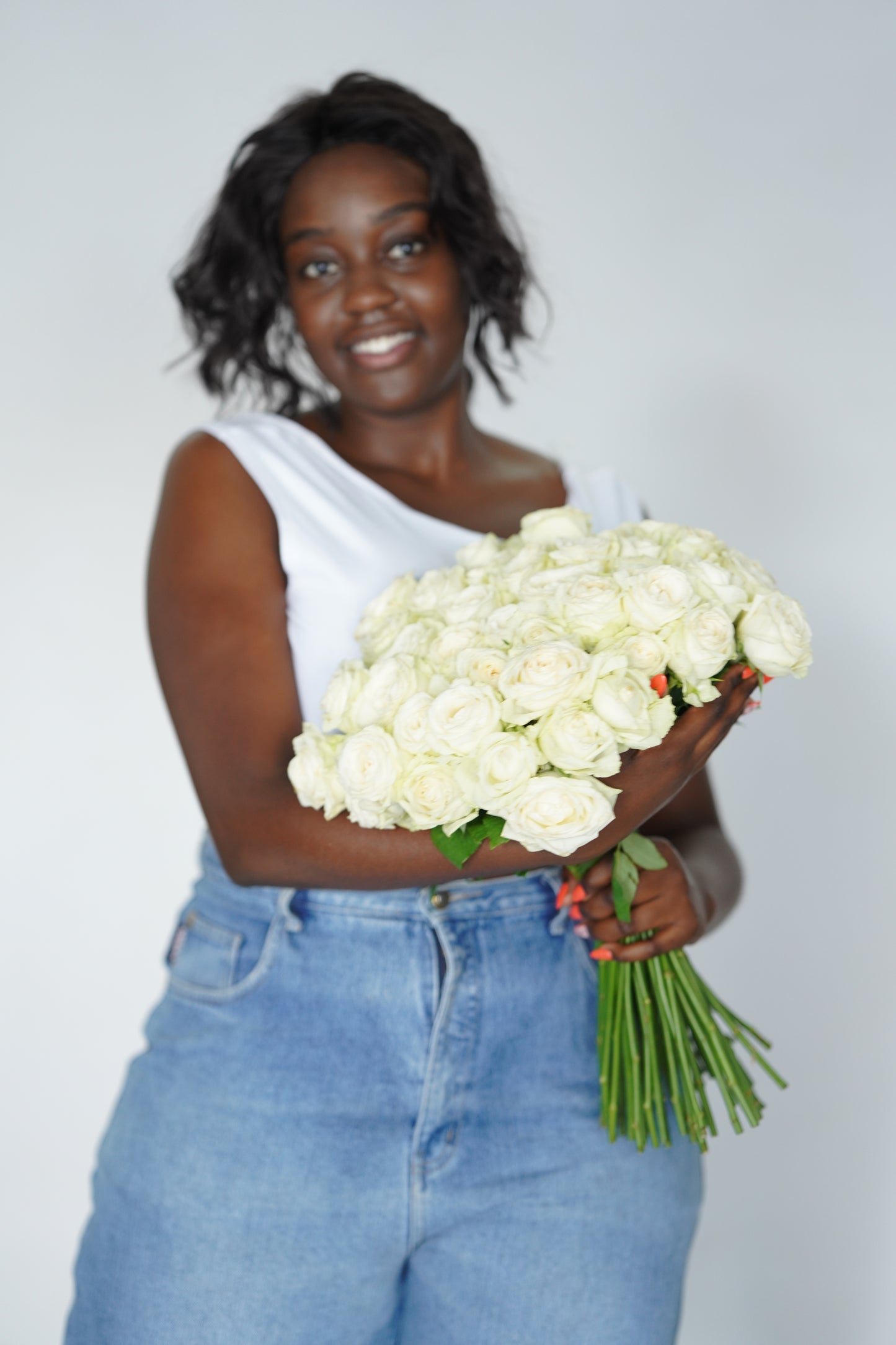 White Rose Bouquet